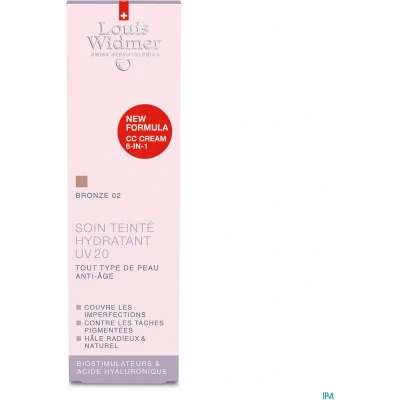 Afbeelding van Louis Widmer Crème Dermocosmetica Gezicht CC Cream Getinte Dagverzorging UV20