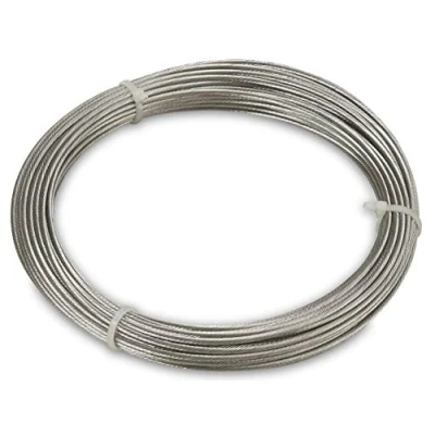 Afbeelding van Windhager roestvrijstalen kabel voor montage en spannen van kabelspanluifels zonnezeilen, 14 m x 2 mm, 10822, zilver