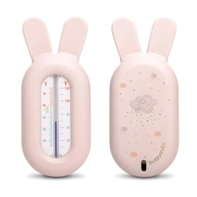 Afbeelding van Suavinex, Badthermometer voor baby&#039;s + 0 maanden, waterthermometer, zonder kwik, nauwkeurig en met kleurenschaal, robuust eenvoudig te gebruiken, Dreams Pink