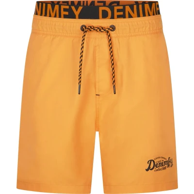 Afbeelding van DENIMFY Heren Short DFNeo bequem Oranje 4XL Volwassenen Zwembroek Zwemshort
