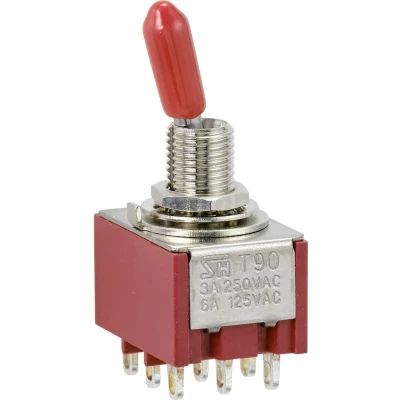 Afbeelding van TRU COMPONENTS TC 9354008 Wipschakelaar 250 V/AC 3 A 3x aan/aan Continu 1 stuk(s)