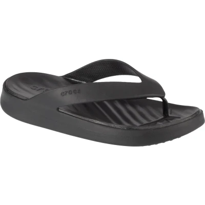 Afbeelding van Crocs Getaway Teenslippers, Dames, Maat: 39.5, Black Kunststof