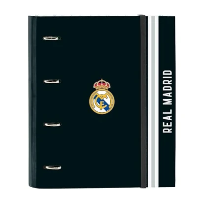 Afbeelding van Real Madrid 1. Team 24/25 Ringmap, 35 cm, met 100 A4 vellen, ideaal voor kinderen van verschillende leeftijden, comfortabel en veelzijdig, kwaliteit duurzaamheid, 27 x 3,5 32 wit/grijs,