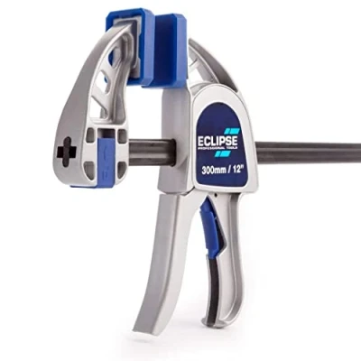 Afbeelding van Eclipse Tools EOHBC12 HD Heavy Duty One Handed Bar Klem, Blauw/Zilver/Zwart, 12 Inch