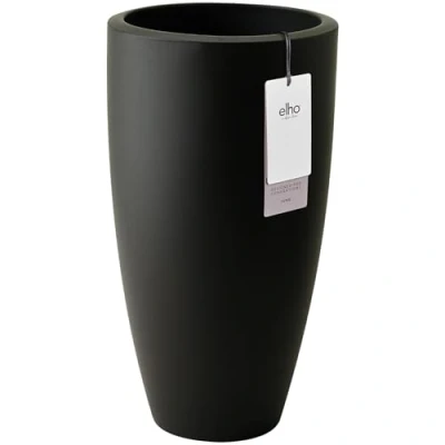 Afbeelding van Elho June Round High 40 Bloempot voor Binnen &amp; Buiten 100% Gerecycled Plastic Ø 39.0 x H 70.1 cm Zwart