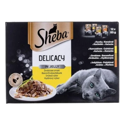 Afbeelding van Sheba Delicacy in Jelly Gevogelte smaken 12 x 85 g