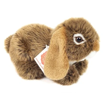 Afbeelding van Teddy Hermann 93729 Ram konijn bruin 18 cm, knuffeldier, pluche dier met gerecyclede vulling