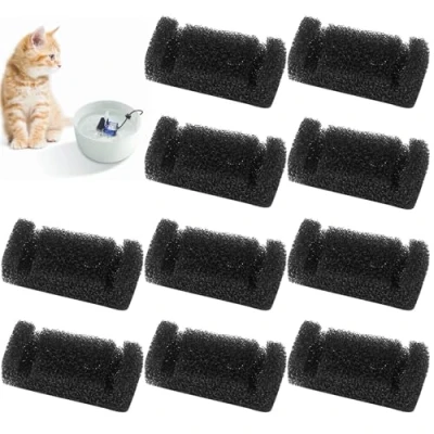 Afbeelding van 12 Stuks Sponsfilter voor Kattenfontein Filter Drinkfontein Katten Lifegoods Kat Schuim Schuimstoffilter Huisdierfontein Hondfontein Fontei