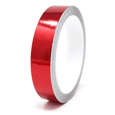 Afbeelding van 8,5 meter glanzende Decoratieve Strips auto motor boot model Chroom Finest Folia Side zelfklevende (15mm breedte, Rood)