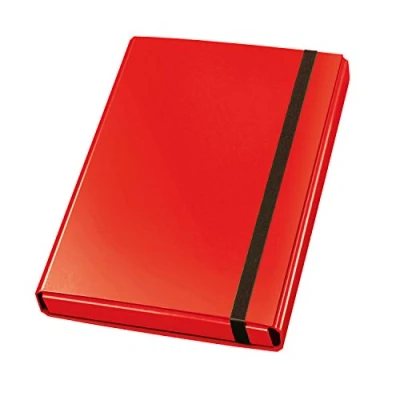 Afbeelding van VELOFLEX 4443321 Velocolor, verzameldoos, DIN A4, met elastiek, kartonnen mapdoos, glanzend gelamineerd, rood, 23 x 32 4 cm, 1 stuk