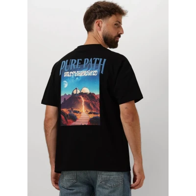 Afbeelding van Pure Path Tshirt Sutherland Observatory Backprint Zwart XS