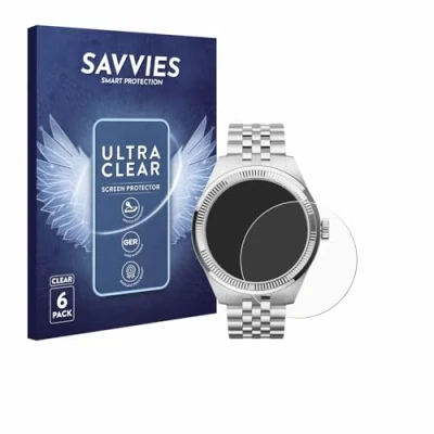 Afbeelding van Savvies Screenprotector voor Withings ScanWatch Nova Brilliant (39 mm) Folie Beschermfolie transparant (6 Stuks)