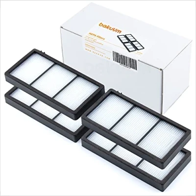 Afbeelding van BAKUUM Pack 4 HEPA Filters Compatible with iRobot Roomba 800 and 900 Series for Robot Vacuum Cleaner 810, 816, 865, 866, 870, 876, 880, 886, 890, 895, 896, 960, 965, 966, 970, 980, 990, 996