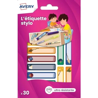 Afbeelding van AVERY Zak met 30 etiketten voor pennen, motief: magie, formaat 50 x 10 mm
