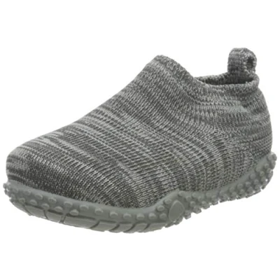 Afbeelding van Playshoes Uniseks gebreide lage pantoffels voor kinderen, grijs 33, 26/27 EU