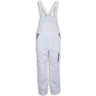 Afbeelding van Carson Workwear &#039;Contrast Bib Pants&#039; Tuinbroek/Overall White 25