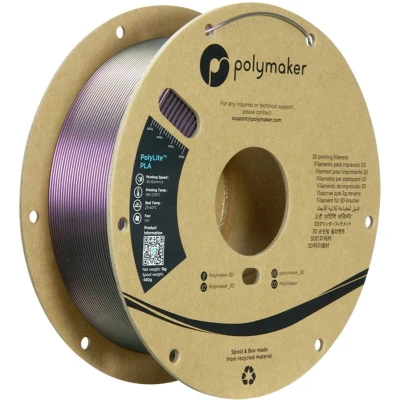 Afbeelding van Polymaker PA02084 Starlight Filament PLA kunststof Meerkleurig, Kleurverandering 1.75 mm 1000 g Nebula PolyLite™ 1 stuk(s)