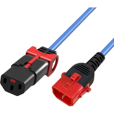 Afbeelding van ACT Netsnoer C13 IEC Lock+ C14 Lock Dual Locking blauw 3 m, PC3623
