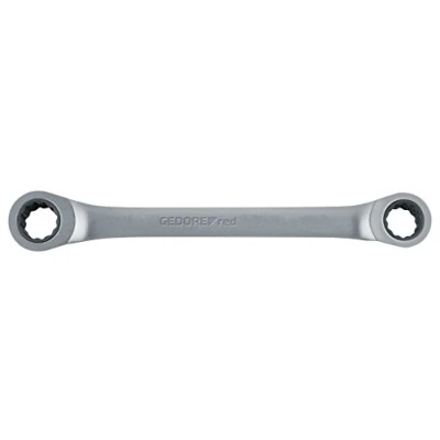 Afbeelding van GEDORE rode dubbele ringsleutel rechte vorm, metrisch sleutelbreedte 16 x 18 mm