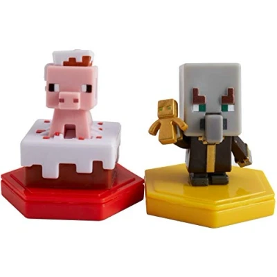 Afbeelding van Minecraft Earth Boost Mini Figures 2 Pack Pig &amp; Undying Evoker