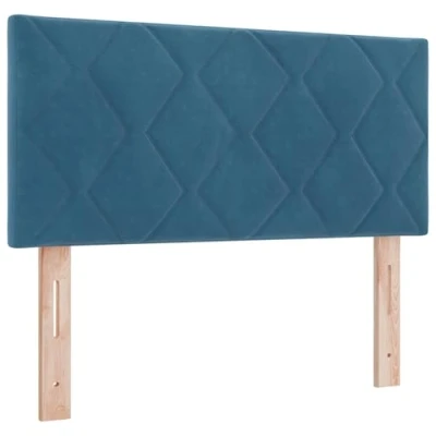 Afbeelding van vidaXL Hoofdbord Diamantblokontwerp Donkerblauw 100 cm Fluweel