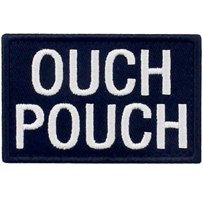 Afbeelding van Ouch Pouch Geborduurde Patch Tactische Morele Applique Bevestiging Haak &amp; Loop Emblem, Wit Zwart