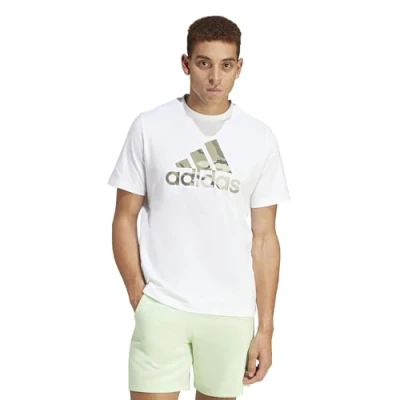 Afbeelding van adidas Sportswear M CAMO G T Tshirt print, Heren, Maat: Large, White