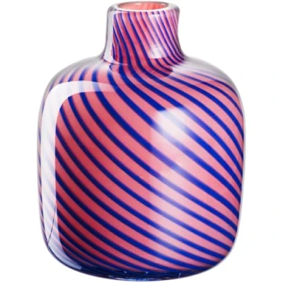 Afbeelding van LEONARDO HOME Filo Colori 047515 Vaas, 1 stuk, handgemaakt kunstwerk, mooi unicaat, gepassioneerd windlicht, moderne decoratieve vaas als hoogtepunt, hoogte 17,2 cm, roze