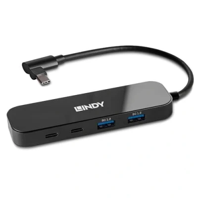 Afbeelding van LINDY 43334 USB C (USB 3.2 Gen 2) multiport hub 4 poorten Zwart
