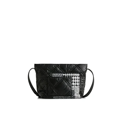 Afbeelding van Desigual Schoudertas Accessories Fabric After Dark Calpe Across Body Bag Black Zwart
