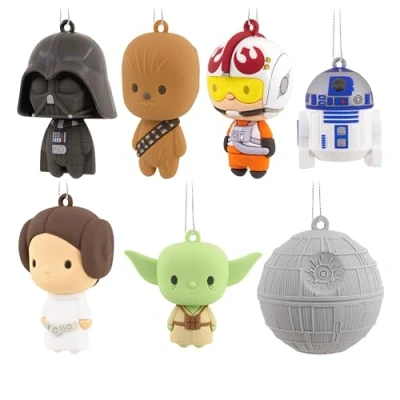 Afbeelding van Hallmark Star Wars Set 1 Mystery Kerstversiering, van 2, Onbreekbaar