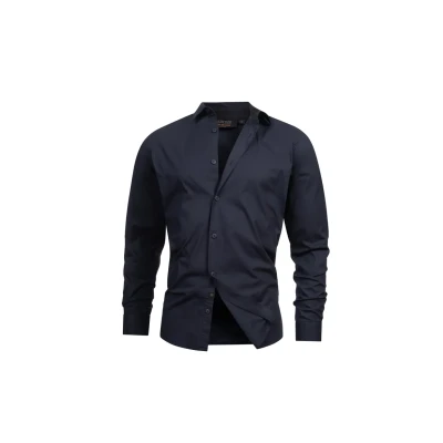 Afbeelding van Indicode Jeans Langarm Inkamby Overhemd, Heren, Maat: Medium, Navy
