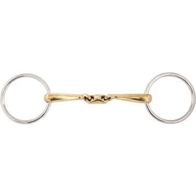 Afbeelding van BR Dubbel gebroken watertrens Soft Contact gebogen mondstuk 14mm. 12,5 1 Kleur