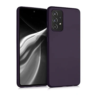 Afbeelding van kwmobile telefoonhoesje compatibel met Samsung Galaxy A52 / 5G A52s hoesje Zachte case voor smartphone Back cover in metallic braam