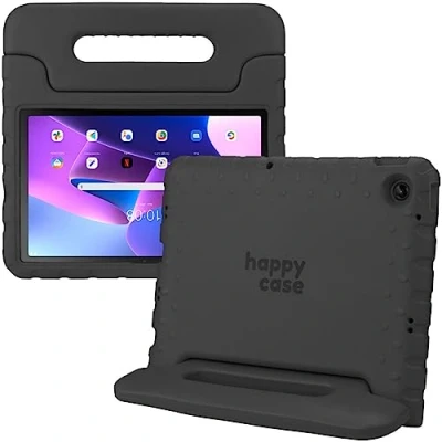 Afbeelding van HappyCase Kinder Tablethoes Geschikt voor Lenovo Tab M10 Plus Gen 3 (10.6) Kindvriendelijke Hoes Beschemhoes Kinderhoes met Handvat en Standaard Zwart