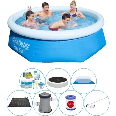 Afbeelding van Bestway Fast Set Rond 244x66 cm Zwembad Bundel
