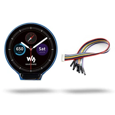 Afbeelding van LUCKFOX 1.28 inch 65K Color Display LCD Screen, Waveshare Circular Screen Module, 240(H) x 240(V) Pixels, 4 Wire SPI Communication, 3.3V/5V, Compatible with Raspberry Pi/VisionFive2/Jetson Nano/STM32