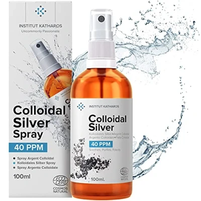 Afbeelding van Premium Colloïdaal Zilver 100ml ● 40 PPM Optimaal geconcentreerde formule, Kleinere deeltjes, betere resultaten Laboratorium gecertificeerd E boek inbegrepen