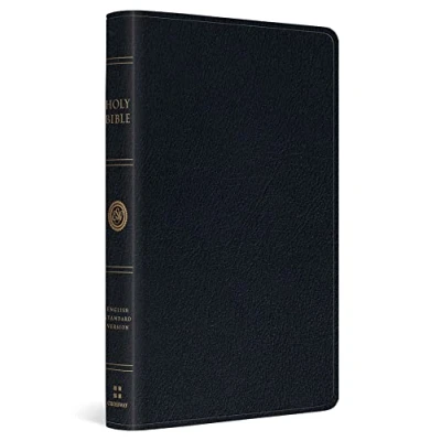 Afbeelding van ESV Large Print Thinline Reference Bible: English Standard Version, Black, Genuine Leather, Bible