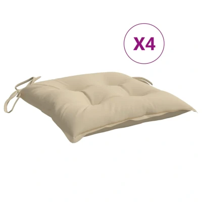 Afbeelding van Palletkussens 4 st 50x50x7 cm oxford stof beige
