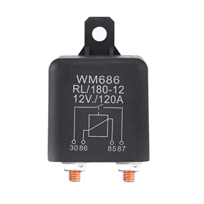 Afbeelding van Qiilu 1st 12V 120A Lading Relais Auto Van AAN/UIT 4 Pin Heavy Duty Split Boot