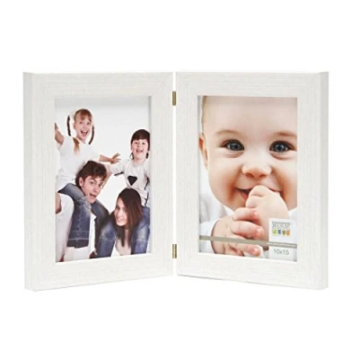 Afbeelding van Deknudt Frames fotolijst S41VF1 H2V wit tweeluik 2x 15x20 cm