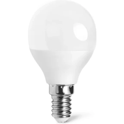 Afbeelding van G45 kogellamp E14 LED lamp 6W=50W warmwit 3000K