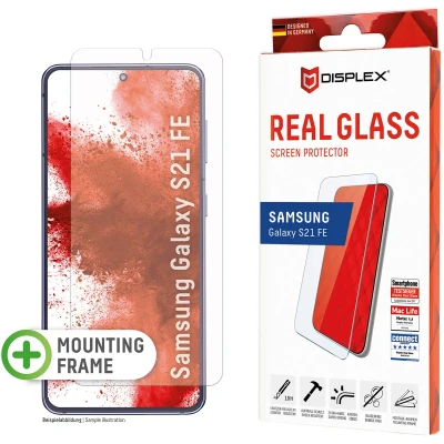 Afbeelding van Screenprotector Samsung Galaxy S21 FE: Displex Real Glass 2D