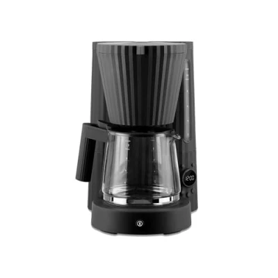 Afbeelding van Alessi Koffiezetapparaat Plissé zwart Michele De Lucchi 1.5 liter MDL14 B