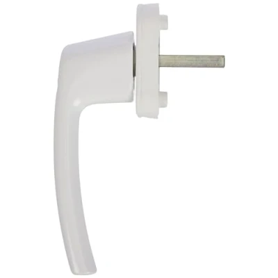 Afbeelding van Raamgreep Roto Line, afsluitbaar, 40 Nm, verkeerswit, met schroeven, vierkante stift 7 x 37 mm