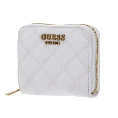 Afbeelding van GUESS Giully SLG Small Zip Around Wallet Ivory