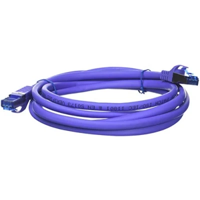 Afbeelding van Cat6a S/FTP PIMF LSZH Paars 2 meter Netwerkkabel Computerkabel Kabel