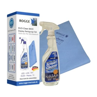 Afbeelding van ROGGE Duo Clean Maxi, 750 ml schermreiniger incl. 1 microvezeldoek 38 x 40 cm.