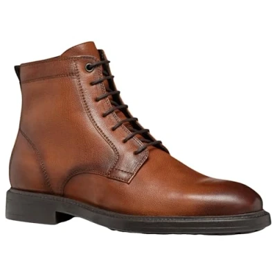 Afbeelding van Geox Heren U Tiberio D enkellaars, cognac, 39 EU
